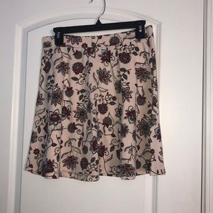 H&M Floral Cream Skirt